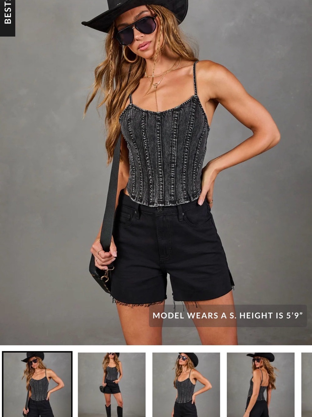 VICI collection Juniper Outlaw Denim corset. NWOT! Size M